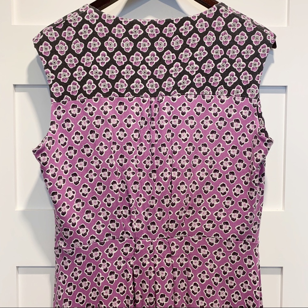 SOLD - BODEN Fit & Flare Sleeveless Floral Dress - Picture 5 of 8